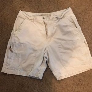American Eagle khaki cargo shorts